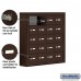 Salsbury Cell Phone Storage Locker - 5 Door High Unit (5 Inch Deep Compartments) - 20 A Doors - Bronze - Surface Mounted - Master Keyed Locks